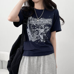 半袖Tシャツ スペース半袖Tシャツ NAVY