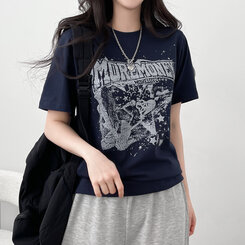 半袖Tシャツ スペース半袖Tシャツ NAVY