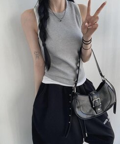 トーリーアイレットショルダーバッグ｜バッグ｜韓国ファッション