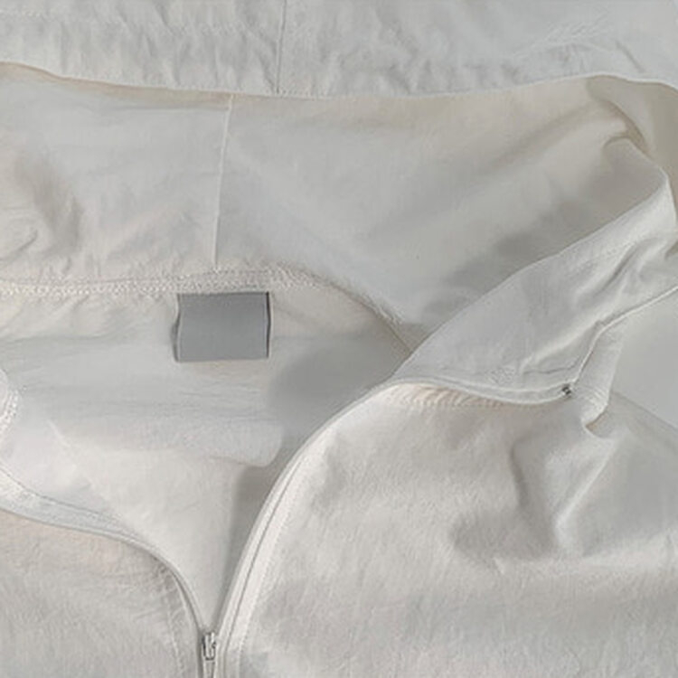 カンガルークロップフードストリングウィンドブレーカー5色