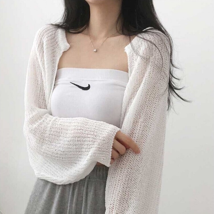 デリケートシンクボレロカーディガン8色 IVORY