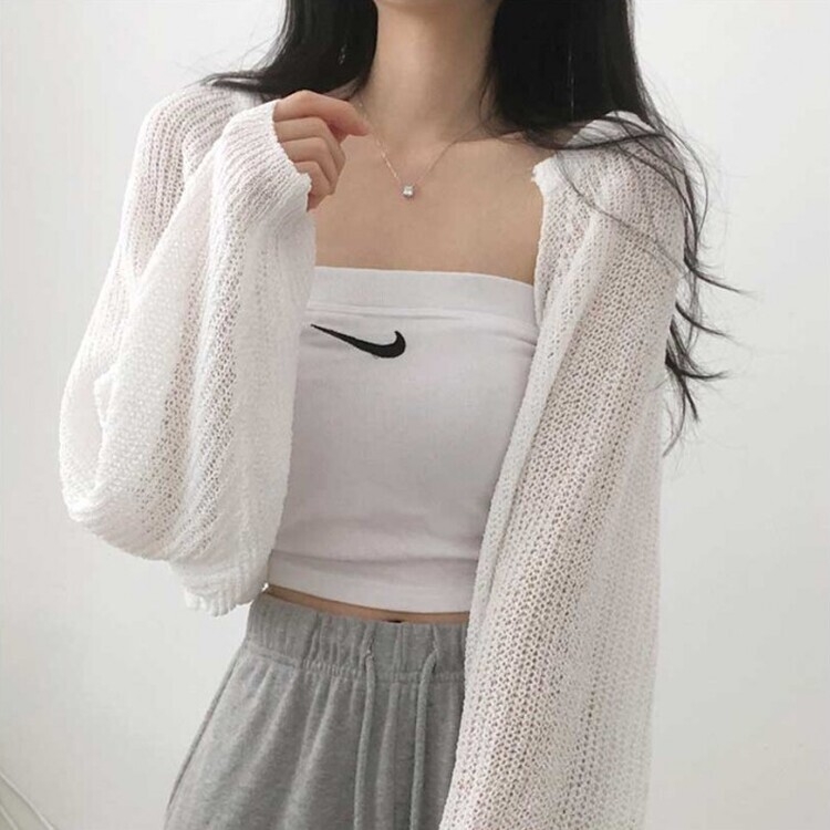 デリケートシンクボレロカーディガン8色 IVORY