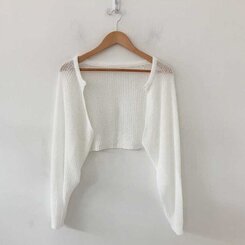 デリケートシンクボレロカーディガン8色