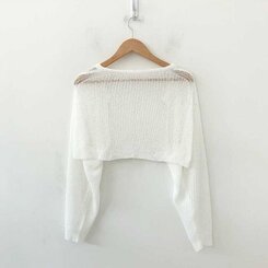 デリケートシンクボレロカーディガン8色