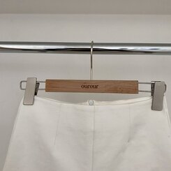 ショートパンツ ハイウエストピンタックスパンショートパンツ