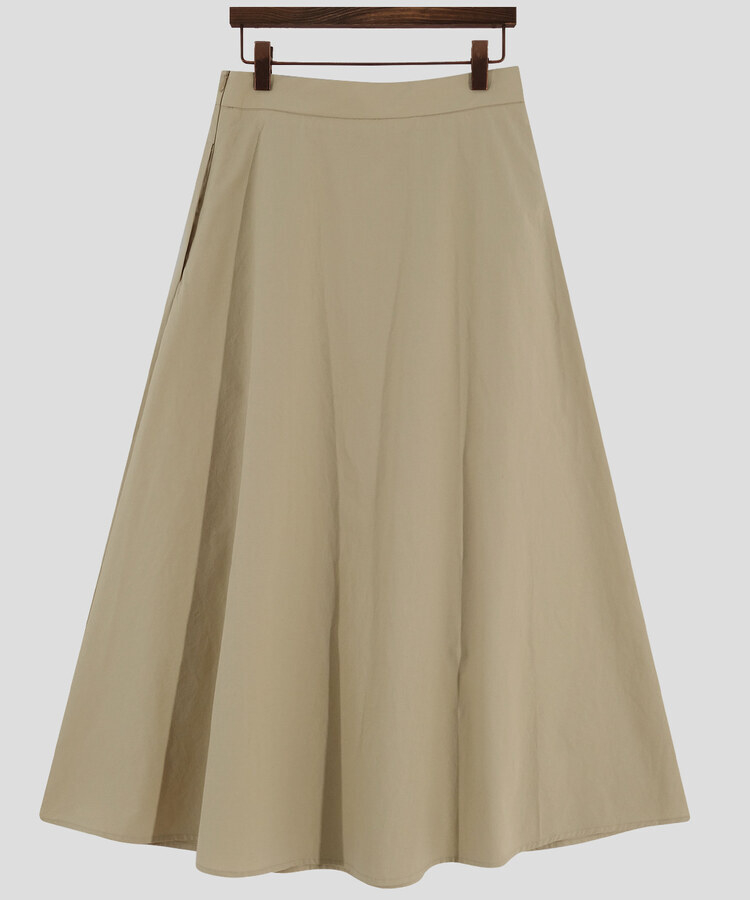 ピンタックフルコットンスカート