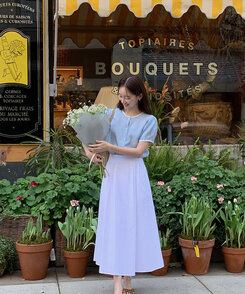 ピンタックフルコットンスカート IVORY