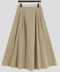 ピンタックフルコットンスカート