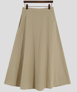 ピンタックフルコットンスカート