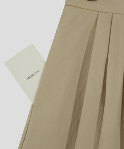 ピンタックフルコットンスカート