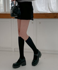 ブーツ ウェルズプラットフォームシューズ matte black