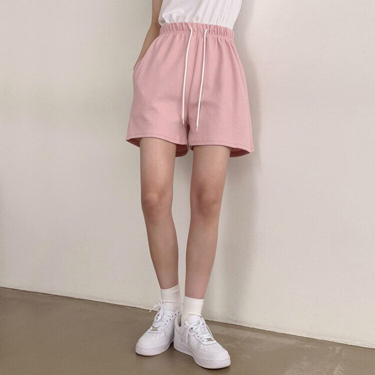 トレーニングパンツ 【3分丈/5分丈 形別】バンディングトレーニングショートパンツ12色 PINK