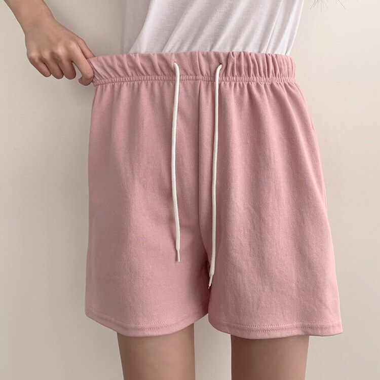 トレーニングパンツ 【3分丈/5分丈 形別】バンディングトレーニングショートパンツ12色 PINK