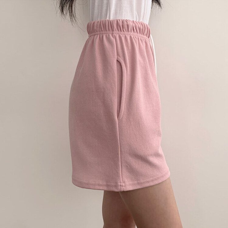 トレーニングパンツ 【3分丈/5分丈 形別】バンディングトレーニングショートパンツ12色 PINK