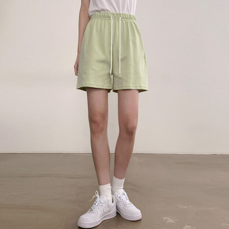 トレーニングパンツ 【3分丈/5分丈 形別】バンディングトレーニングショートパンツ12色 LIGHT GREEN