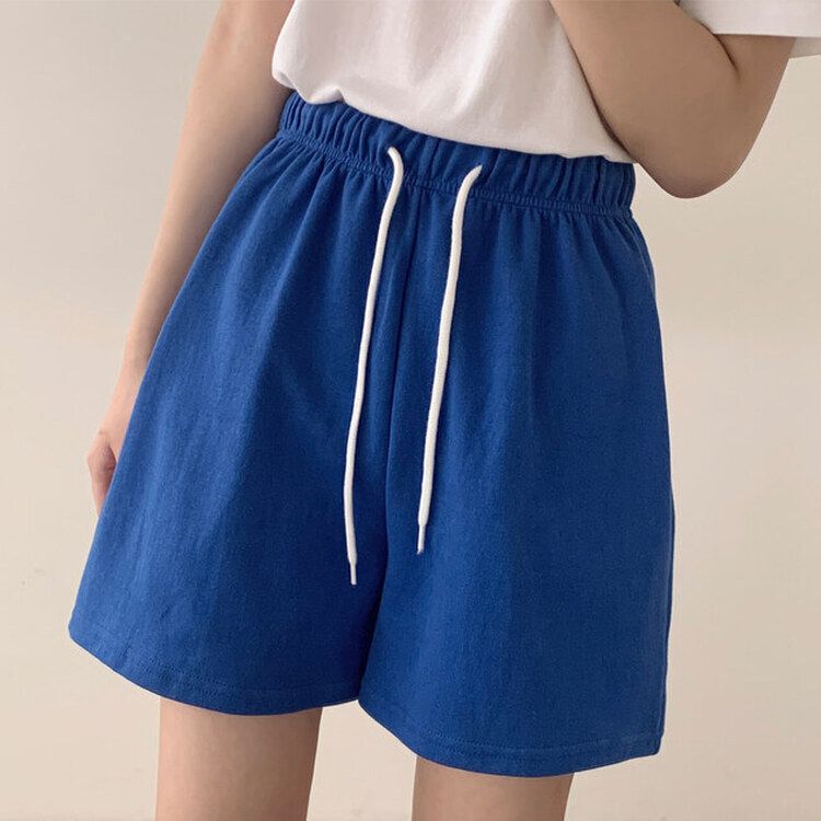 トレーニングパンツ 【3分丈/5分丈 形別】バンディングトレーニングショートパンツ12色 BLUE