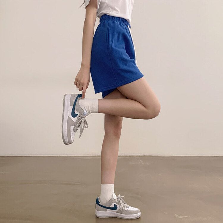 トレーニングパンツ 【3分丈/5分丈 形別】バンディングトレーニングショートパンツ12色 BLUE