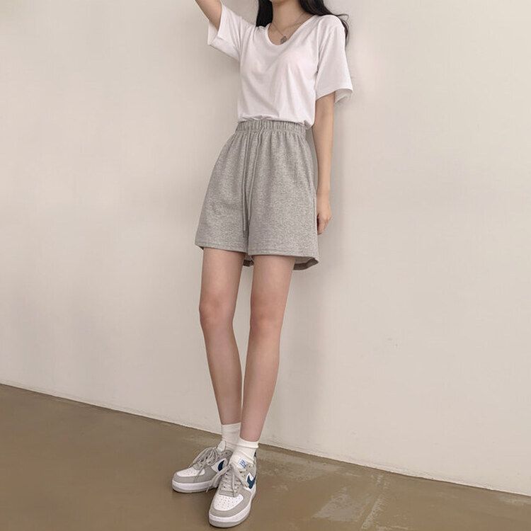 トレーニングパンツ 【3分丈/5分丈 形別】バンディングトレーニングショートパンツ12色 GRAY