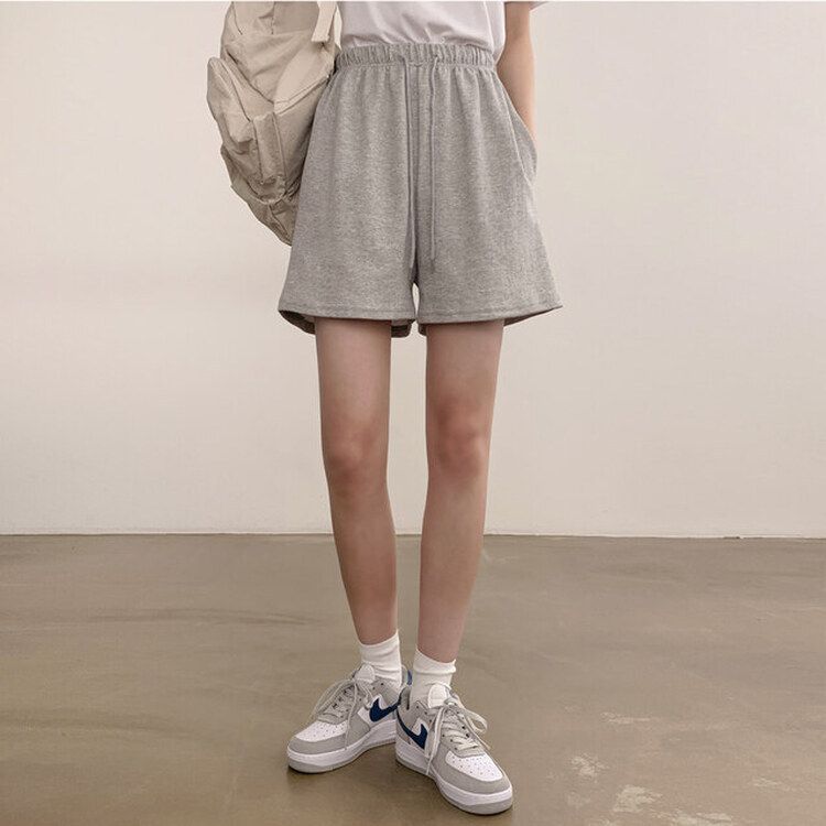 トレーニングパンツ 【3分丈/5分丈 形別】バンディングトレーニングショートパンツ12色 GRAY