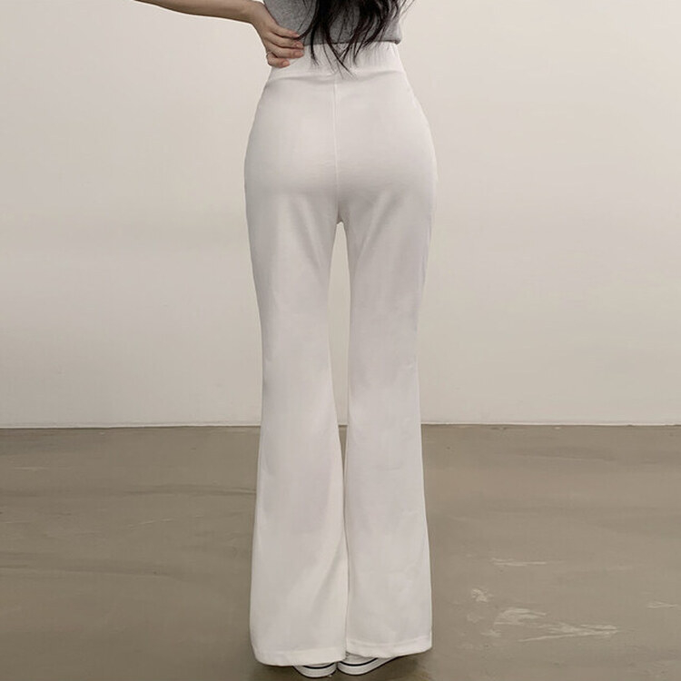 トレーニングパンツ バンディングブーツカットトレーニングパンツ WHITE