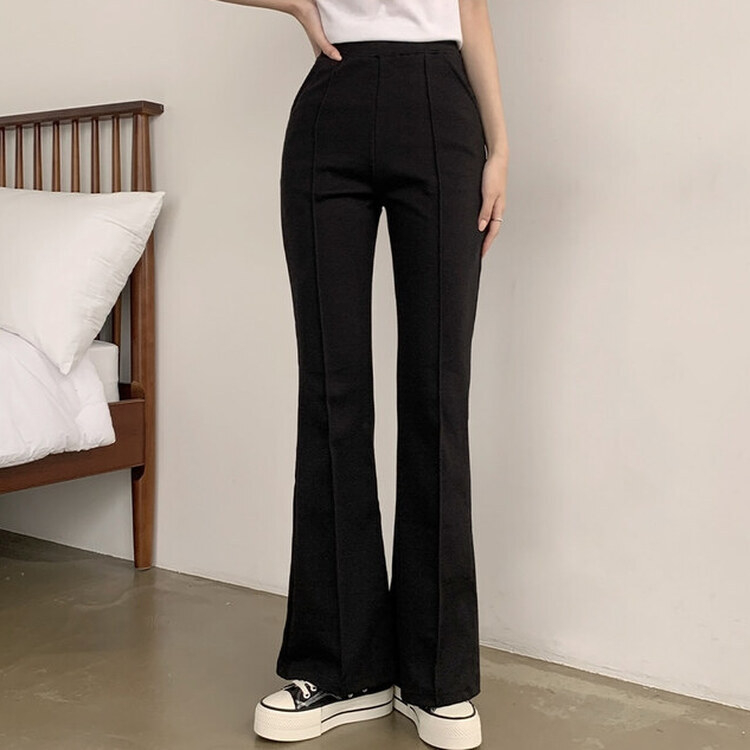 トレーニングパンツ バンディングブーツカットトレーニングパンツ BLACK