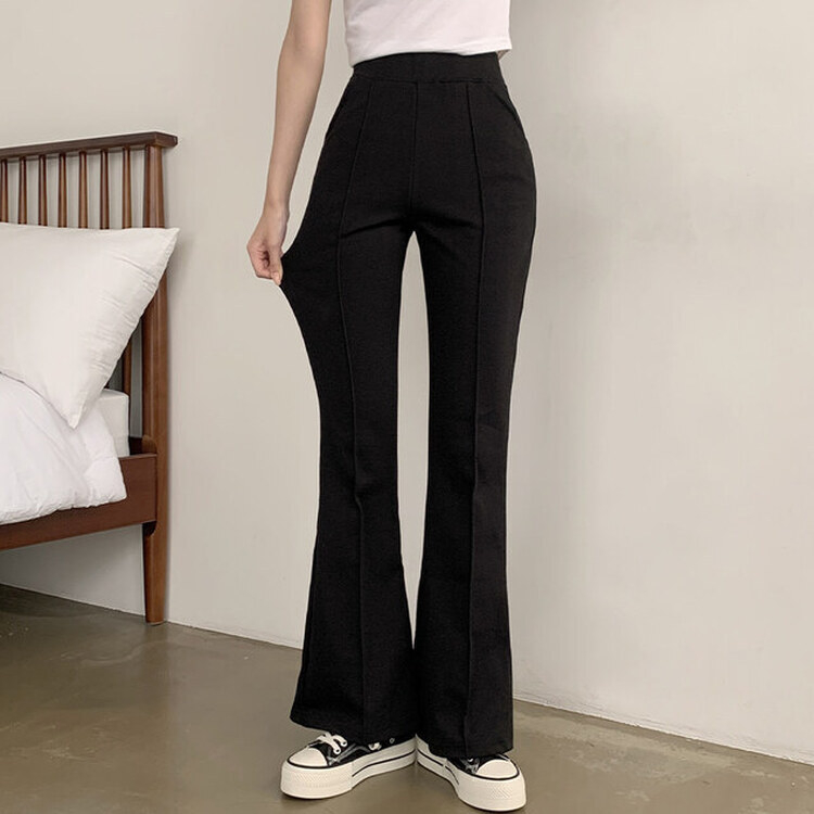 トレーニングパンツ バンディングブーツカットトレーニングパンツ BLACK