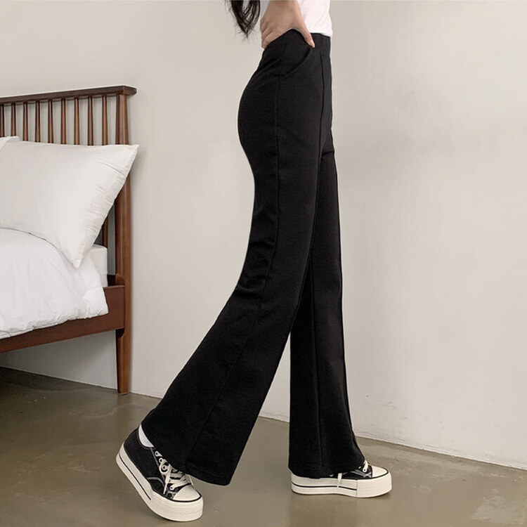 トレーニングパンツ バンディングブーツカットトレーニングパンツ BLACK