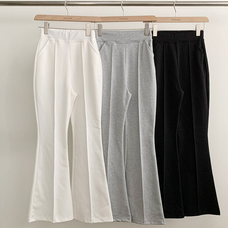 トレーニングパンツ バンディングブーツカットトレーニングパンツ