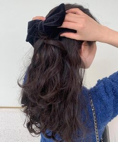 ビックリボンピン BLACK