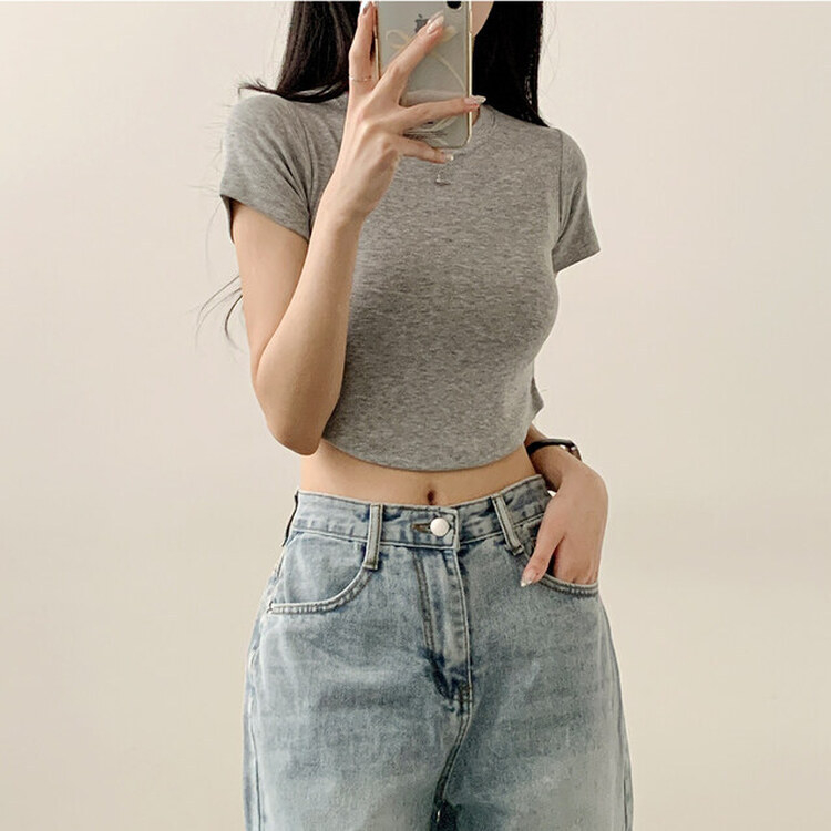 【SHORT/BASIC/LONG 丈別】ハイウエストワイドデニムパンツ6色 LIGHT BLUE