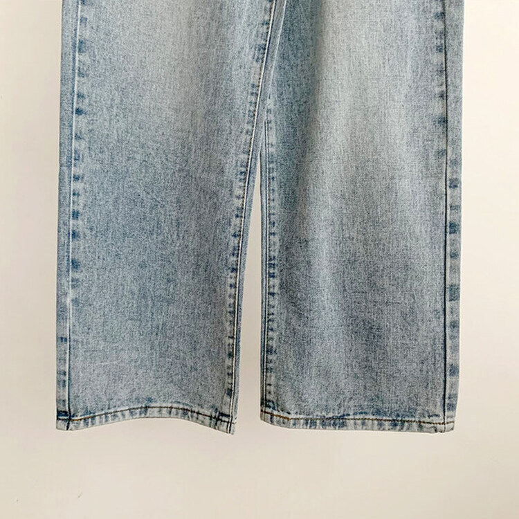 【SHORT/BASIC/LONG 丈別】ハイウエストワイドデニムパンツ6色