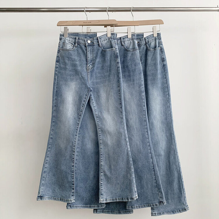 【SHORT/BASIC/LONG 丈別】ブーツカットデニムパンツ6色