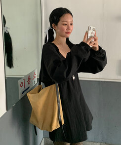ヘアアクセサリー シルキーリボンヘアゴム WHITE