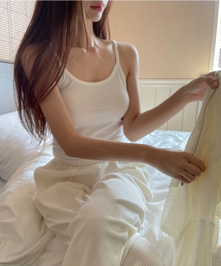クーリングクロップキャミソール IVORY