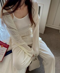 ノースリーブ クーリングクロップキャミソール IVORY