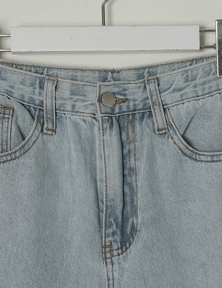 【SHORT/BASIC/LONG 丈別】カットデニムパンツ
