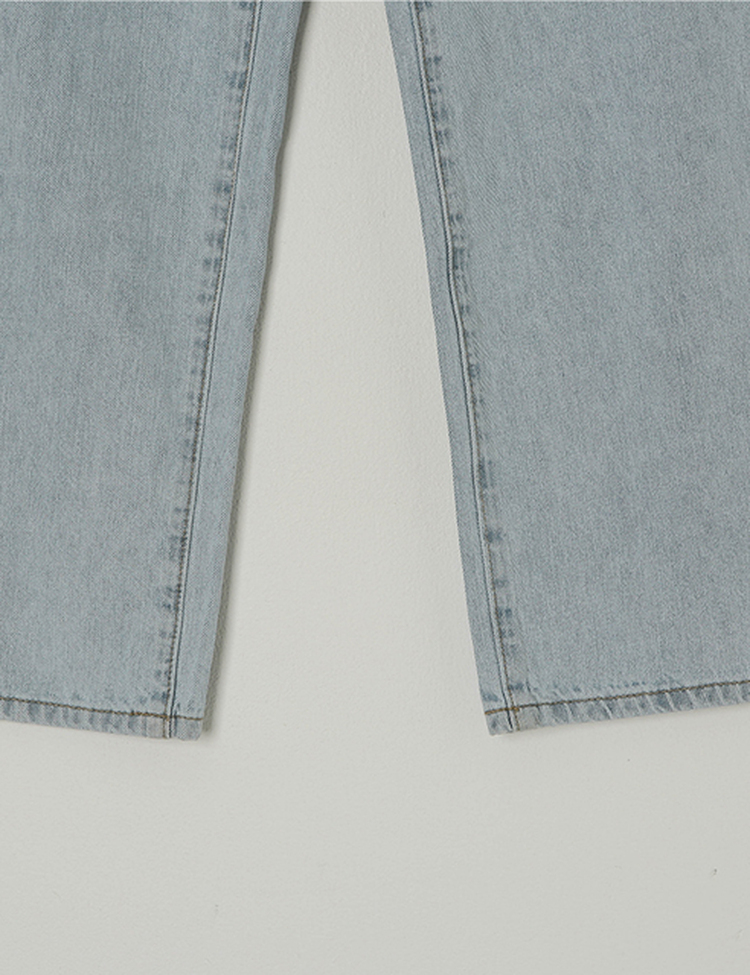 【SHORT/BASIC/LONG 丈別】カットデニムパンツ