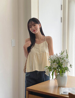 ブラウス ラブリーキャミソールブラウス5色 BEIGE