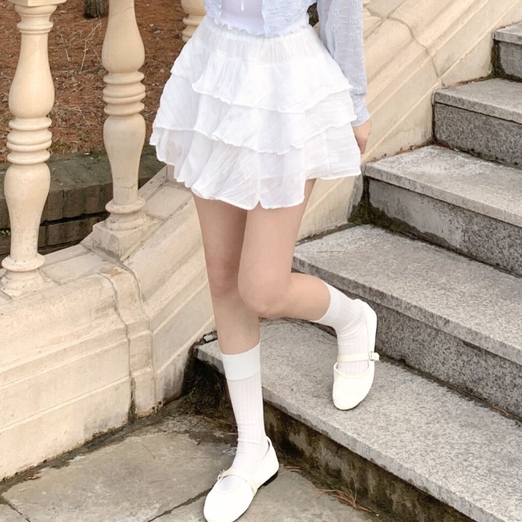 シフォンミニティアードスカート｜ミニスカート｜韓国