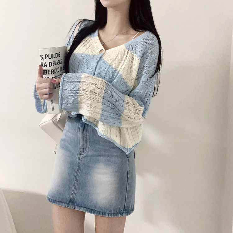 ミニスカート 【SHORT/LONG 丈別】ビンテージウォッシングデニムスカート BLUE