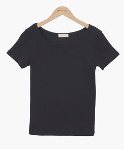 半袖Tシャツ シンプルラウンドネックスリム半袖Tシャツ8色