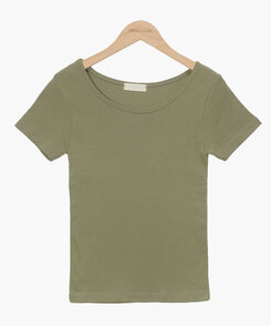 半袖Tシャツ シンプルラウンドネックスリム半袖Tシャツ8色