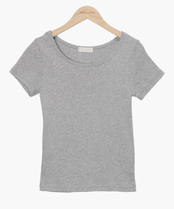 半袖Tシャツ シンプルラウンドネックスリム半袖Tシャツ8色