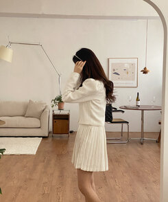 ヘアアクセサリー エリアルパールカチューシャ WHITE
