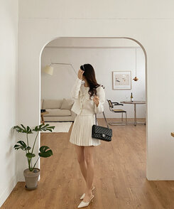 ヘアアクセサリー エリアルパールカチューシャ WHITE