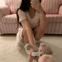 半袖Tシャツ アイレットリボンレースフリル半袖Tシャツ5色 PINK