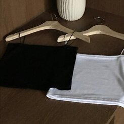 ノースリーブ リブインナークロップキャミソール