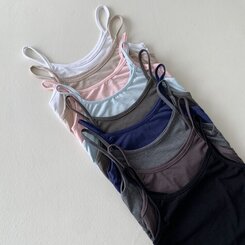 ノースリーブ インナークロップキャミソール9色