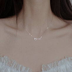 ジュエリー キャットフィッシュネックレス SILVER