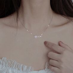 ジュエリー キャットフィッシュネックレス SILVER